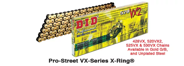 D.I.D 428VX G&B Chain+Connecting link (FJ) - Ketjut 428 - D153724 - 1