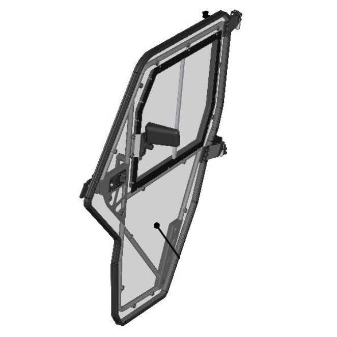 DFK Ovi kokonpano Vasen etu Can-Am Traxter Max - DFK varaosat & tarvikkeet - D500104 - 1