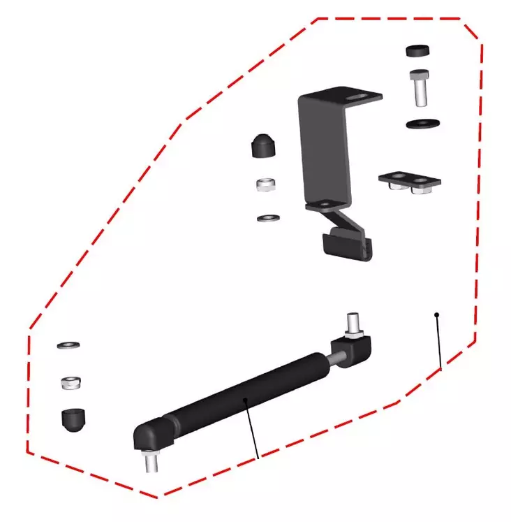 DFK Vasen Oven kaasusylinterisarja Polaris Ranger 1000 - DFK varaosat & tarvikkeet - D502804 - 1