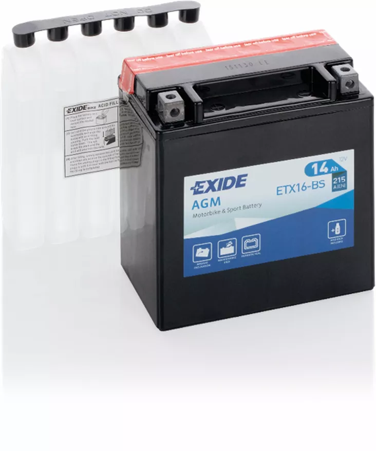 Exide akku ETX16-BS sis.happopatruunan - Akut - D548174 - 1