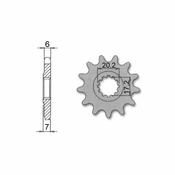 Forte Eturatas, 13 hammasta (420), Minarelli AM6 - Mopon Eturattaat - D479734 - 1