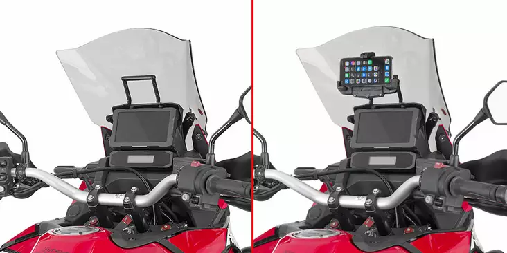 GIVI FAIRING UPP. BRACK. FOR S902A - Moottoripyörän GPS ja navigointi - D403934 - 1