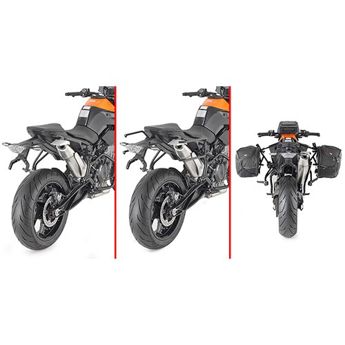 Givi Specific rapid release holder REMOVE-X KTM DUKE 890 (21-23) - Moottoripyörän laukkujen kiinnityssarjat - D485534 - 1