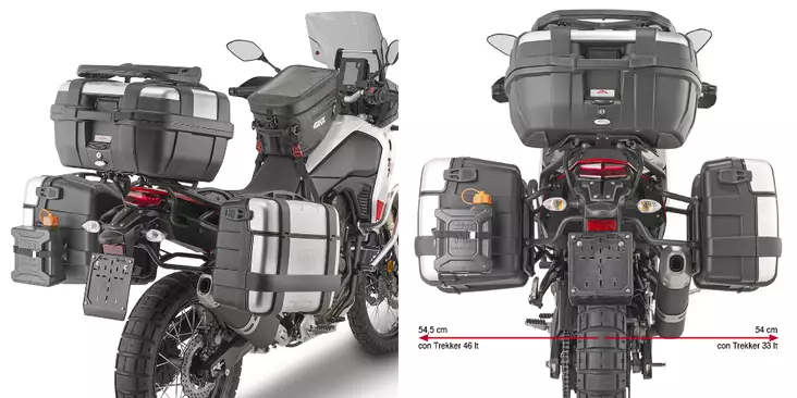 GIVI TUB.PANN.HOLDER YAMAHA TÈNÈRÈ - Moottoripyörän laukkujen kiinnityssarjat - D355074 - 1