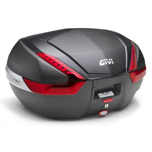 Givi V47 monokey 47lt laukku hiilikuitu look kansi - Moottoripyörän kovat laukut - D191004 - 1