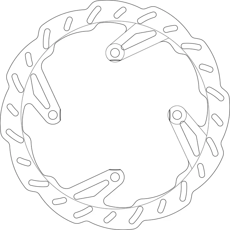 GOLDFREN jarrulevy Etu RM-Z250 07-22RM-Z450 05-17 - Moottoripyörän jarrulevyt - D309494 - 1
