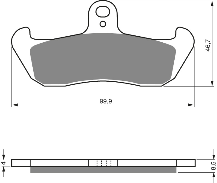 GOLDFREN Jarrupalat 006 Ceramic Carbon AD - Moottoripyörän jarrupalat - D227794 - 1