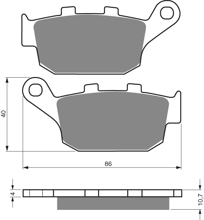 GOLDFREN Jarrupalat 020 Ceramic carbon AD - Moottoripyörän jarrupalat - D227864 - 1