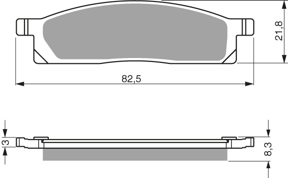 GOLDFREN Jarrupalat 034 Ceramic Carbon AD - Moottoripyörän jarrupalat - D227804 - 1