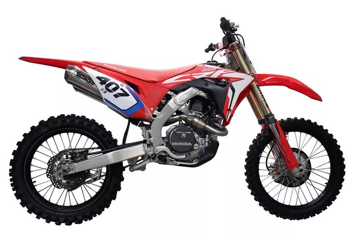 GPR HondaCrf 450 R/RX 2017/2020 PENTACROSS INOX DFS - Moottoripyörän pakoputkistot - D519674 - 1