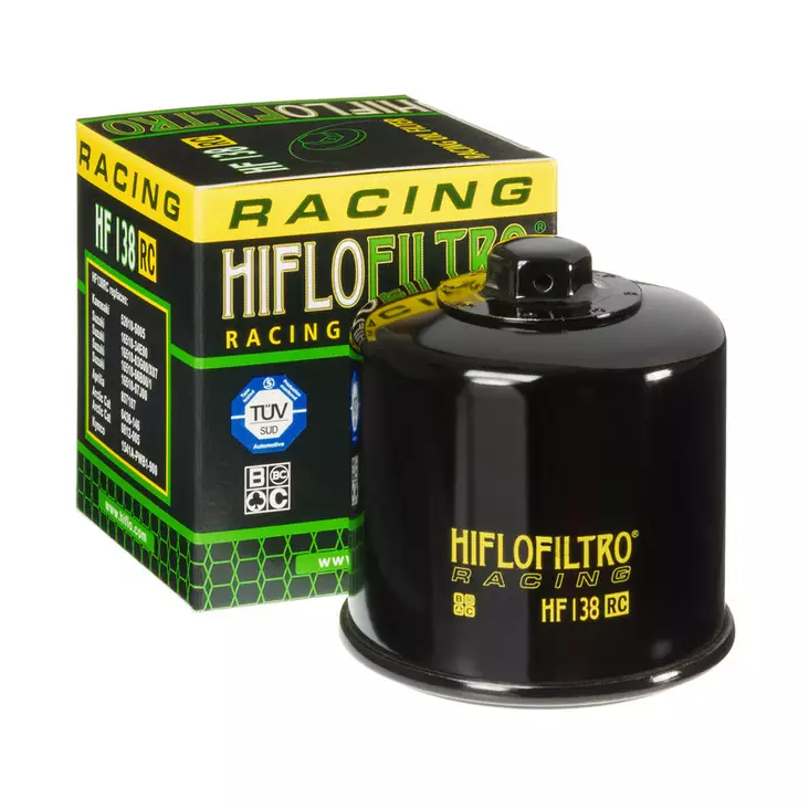 HiFlo öljynsuodatin HF138RC (Racing 17mm) - Mönkijän öljynsuodattimet - D158474 - 1