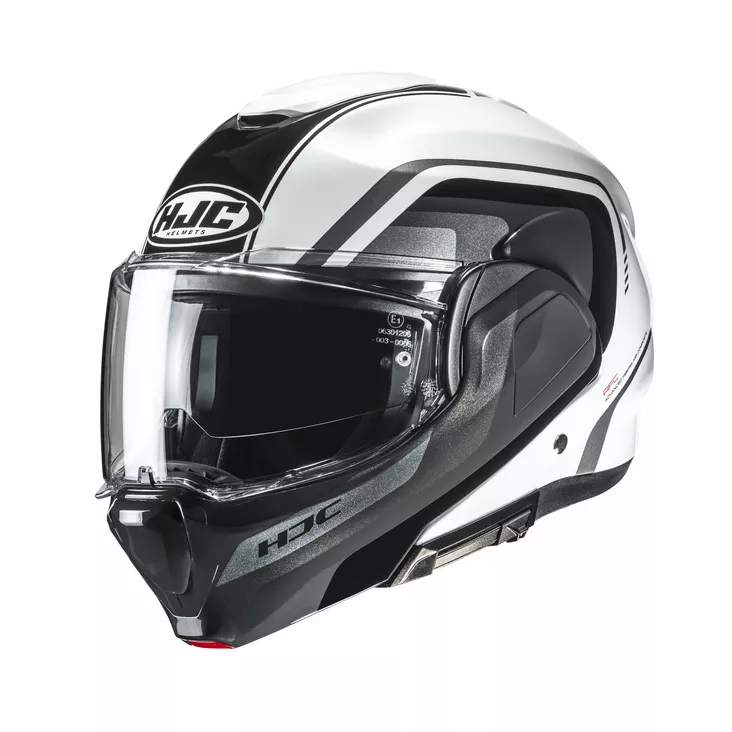 HJC Kypärä F100 Reef Musta/Valkoinen MC1 - Avattavat kypärät - D524964 - 1