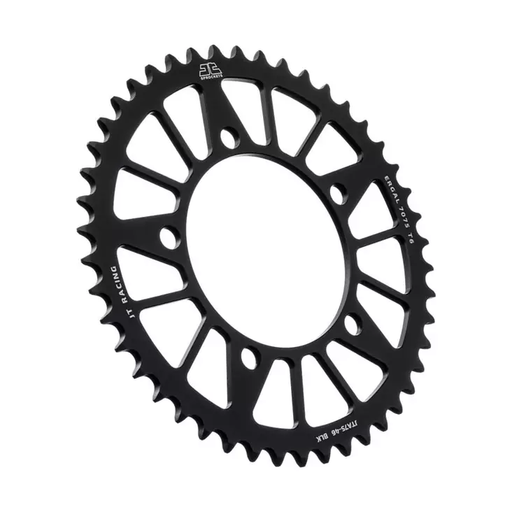 JT Takaratas Alumiini 7075 T6 JTA75.43BLK Musta - Moottoripyörän eturattaat - D499704 - 1