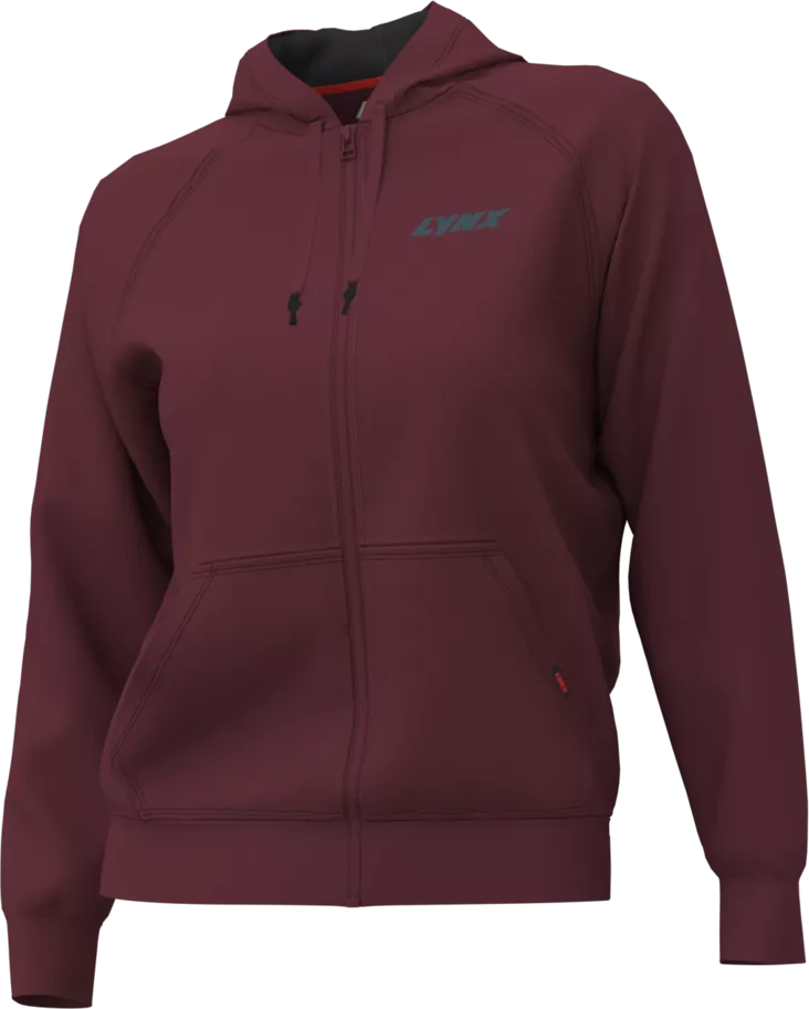 LYNX SIGNATURE ZIP-UP HOODIE NAISTEN DEEP PURPLE - Lynx Vapaa-aika - 131164 - 1
