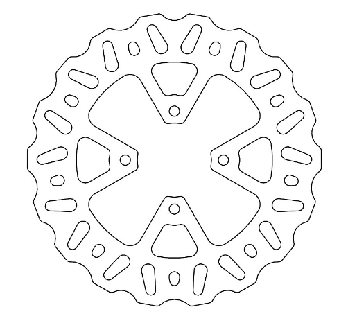 Moto-Master Nitro rear disc KTM: SX65 TC65 MC65 23-.. - Moottoripyörän jarrulevyt - D481544 - 1
