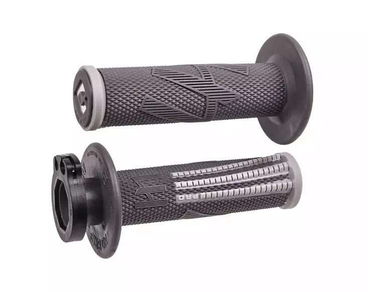 ODI EMIG PRO V2 Lock-On Grip GRAPHITE / Grey - Moottoripyörän kahvakumit - D509884 - 1