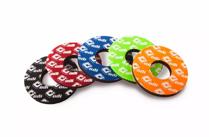 ODI Logo Grip Donuts Red - Moottoripyörän kahvakumit - D510254 - 1