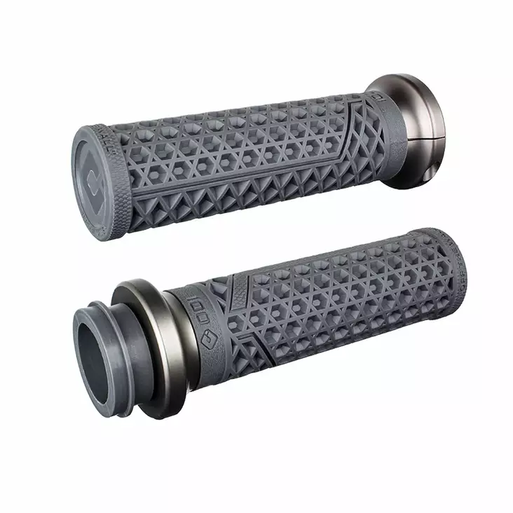 ODI Street Grips V-TWIN Lock-On VANS Signature-HD TBW Graphite/Gun Metal - Moottoripyörän kahvakumit - D510214 - 1