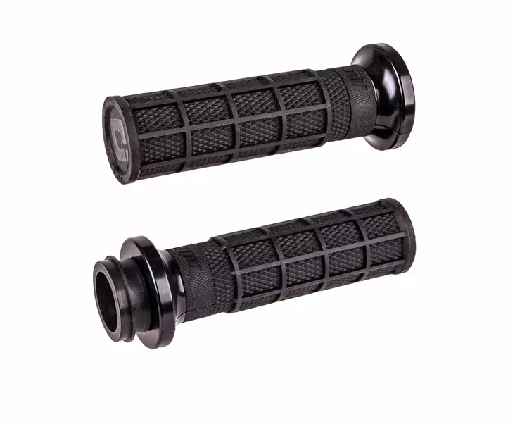 ODI Street V-TWIN Lock-On HART-LUCK Full-Waffle BLACK/Black/black - Moottoripyörän kahvakumit - D510194 - 1