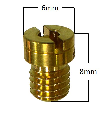 Pääsuutin # 120 Pyöreä pieni M5 Yhteensopiva: Keihin - Mopon Suuttimet - D1494 - 1