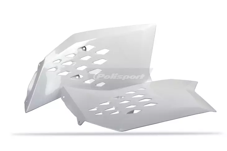 Polisport Radiator Scoops KTM SX/SX-F(07-10)EXC/EXC-F(08-11)XC/XC-F white ktm (6 - Moottoripyörän jäähdyttimen suojat - D345274 - 1