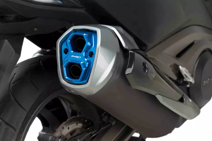 Puig End Tube For Exhaust Escape Kymco Ak550 17' C/Blue - Moottoripyörän äänenvaimentimen varaosat - D302714 - 1