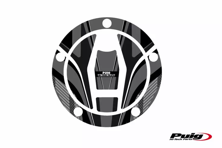 Puig Fuel Cap Cover Mod. Radical Kawasaki C/Grey - Moottoripyörän tarrasarjat - D301974 - 1