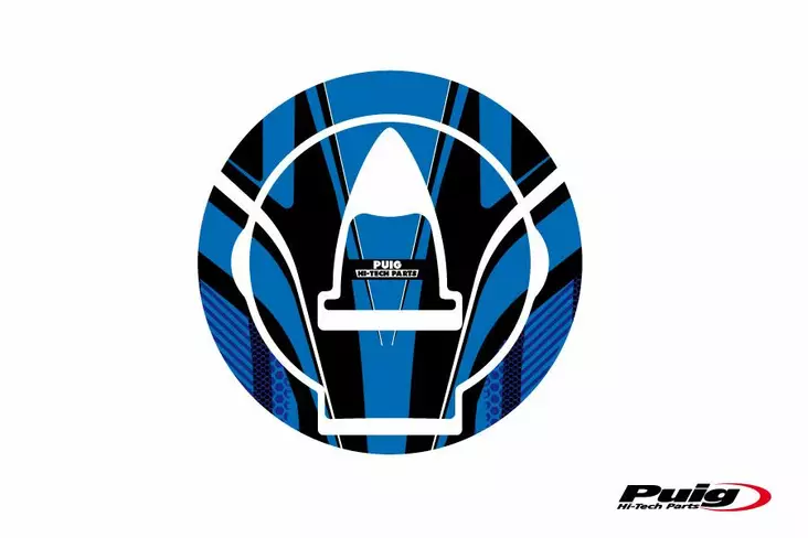 Puig Fuel Cap Cover Radical Ducati C/Blue - Moottoripyörän tarrasarjat - D299484 - 1