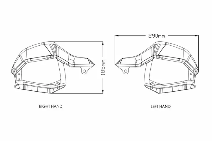 Puig Hand Guards Honda Crf1000L Africa Twin 16-18' - Moottoripyörän käsisuojat - D337264 - 1