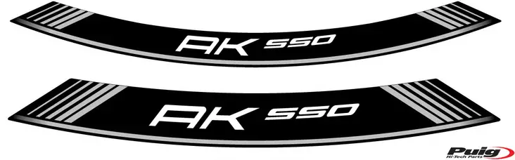 Puig Kit 8 Rim Strips Kymco Ak550 C/Silver - Moottoripyörän vanneteipit - D302854 - 1