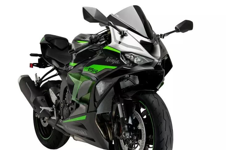 Puig Kit Of Wings Race Kawasaki ZX-6R 24' C/Green - Moottoripyörän katteet & tuulenohjaimet - D503474 - 1