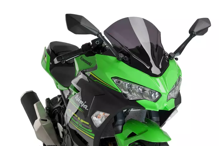 Puig Racing Screen Kawasaki Ninja 400 18' C/Dark Smoke - Moottoripyörän tuulisuojat - D303274 - 1