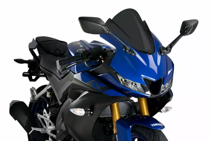Puig Racing Screen Yamaha Yzf-R125 19'- C/Dark Smoke - Moottoripyörän tuulisuojat - D337724 - 1