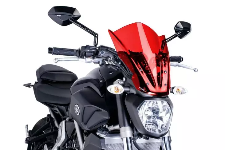 Puig Screen New Gen Touring Yamaha Mt07 14'-17' C/Red - Moottoripyörän tuulisuojat - D300504 - 1
