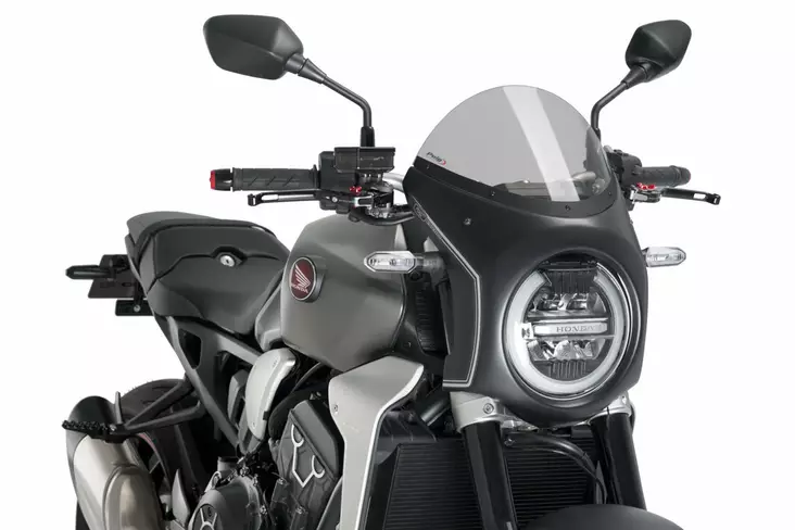 Puig Semifairing C/Black Honda Cb1000R Neo Sports C/Smo - Moottoripyörän katteet & tuulenohjaimet - D337854 - 1