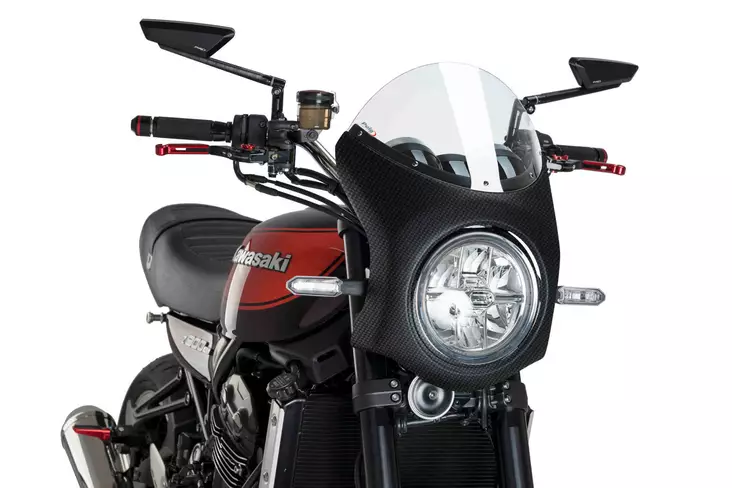Puig Semifairing C/Carbon Look Kawasaki Z900Rs 18' C/Tr - Moottoripyörän katteet & tuulenohjaimet - D302804 - 1