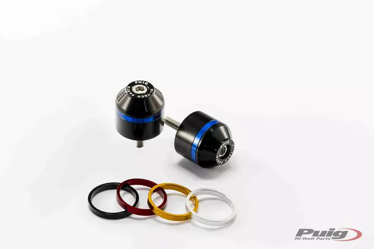 Puig Short Bar End W/Rings Street Triple/R 13'-15' - Moottoripyörän ohjaustangot päät - D301324 - 1