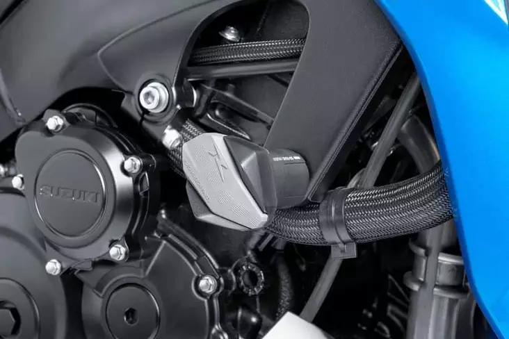 Puig spare rubbers for crash pads R12 C/Grey - Moottoripyörän kaatumatapit - D299604 - 1
