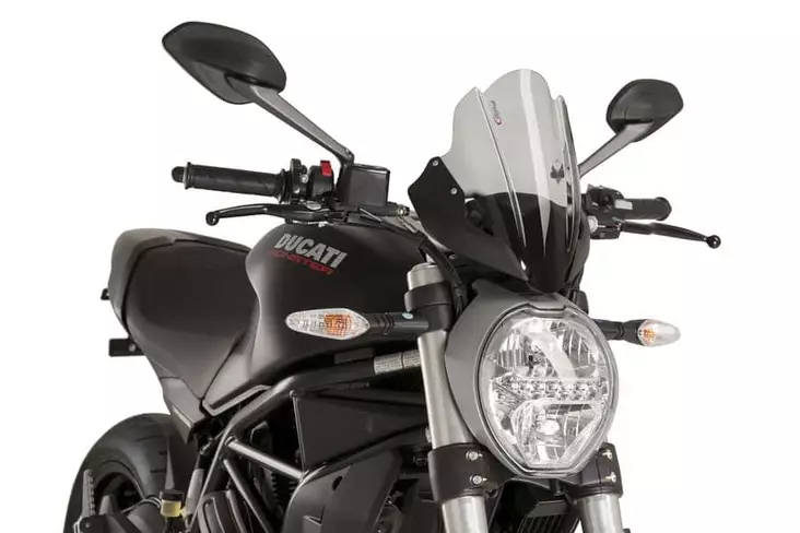 Puig Touring Screen Ducati Monster 1200R 16'-20' C/Smok - Moottoripyörän tuulisuojat - D301774 - 1