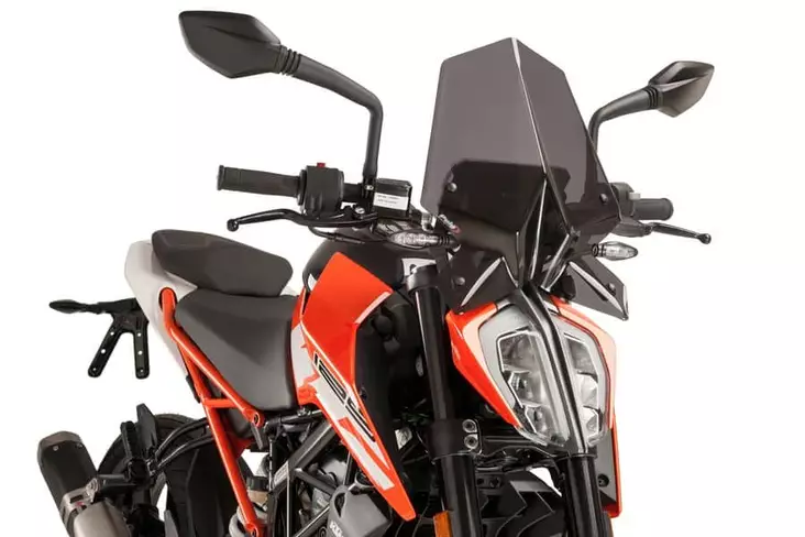 Puig Winds. New Generation Ktm 125/390 Duke 17-23' C/Dark Smoke - Moottoripyörän tuulisuojat - D302664 - 1