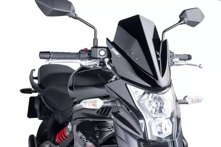 Puig Windshield New Generation Er6N 12-17 C/Black - Moottoripyörän tuulisuojat - D299164 - 1