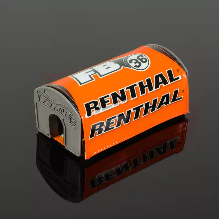 Renthal Fatbar36 Pehmuste Oranssi/Valkoinen/Musta - Moottoripyörän ohjaustangon pehmusteet - D446354 - 1