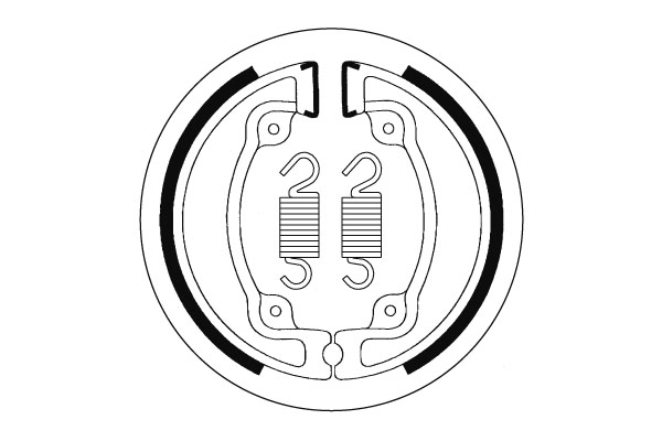 Sbs Jarrukengät - Moottoripyörän jarrukengät - D19094 - 1