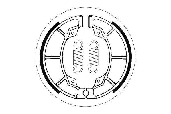 Sbs Jarrukengät - Moottoripyörän jarrukengät - D2384 - 1