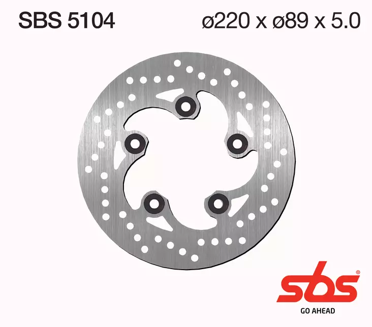 Sbs Jarrulevy Standard - Moottoripyörän jarrulevyt - D241734 - 1
