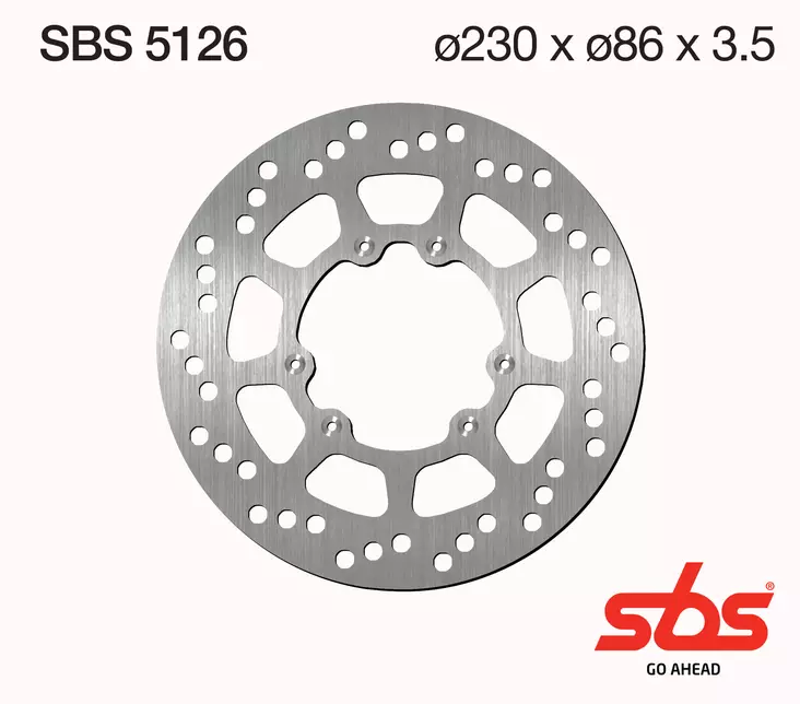 Sbs Jarrulevy Standard - Moottoripyörän jarrulevyt - D241754 - 1