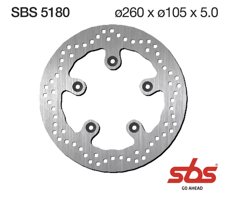 Sbs Jarrulevy Standard - Moottoripyörän jarrulevyt - D241794 - 1