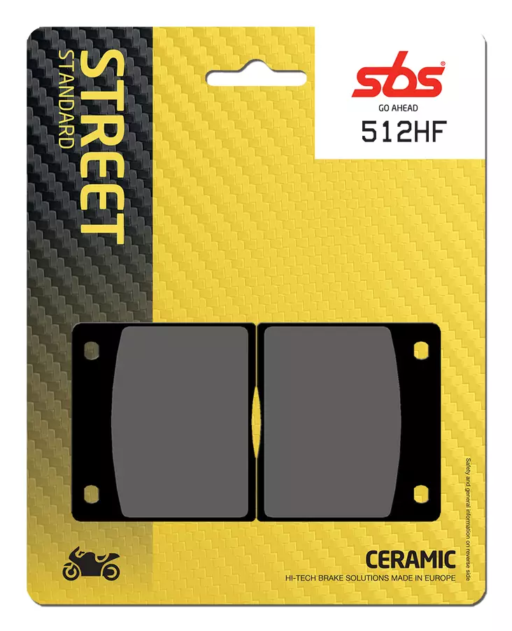 Sbs Jarrupalat Ceramic - Moottoripyörän jarrupalat - D91494 - 1