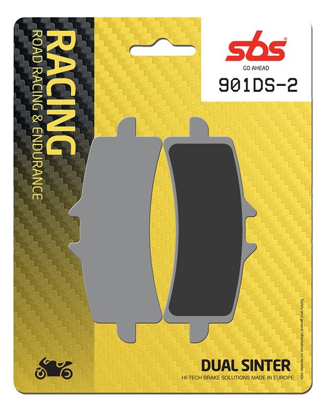 Sbs Jarrupalat Dual Sinter 2 - Moottoripyörän jarrupalat - D404424 - 1