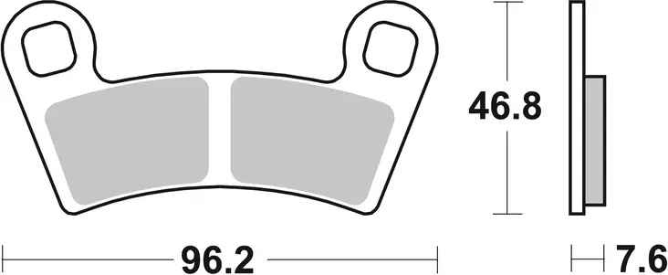 Sbs Jarrupalat Racing Sintered - Moottoripyörän jarrupalat - D221034 - 1